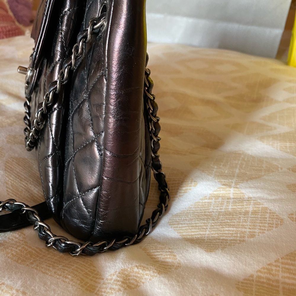 ✨SOLD✨✨Chanel calfskin quilted black flap bag - Picture 4 of 6